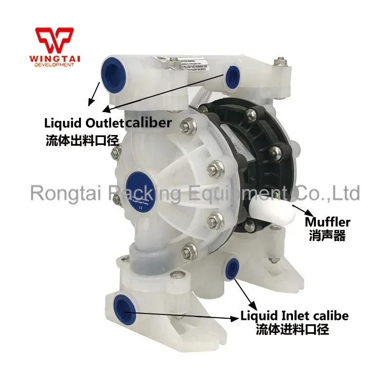 BML-15 Plastic Double Way Pneumatic Diaphragm Pump bombas diafragma For Printing,Flow 35 liters per minute