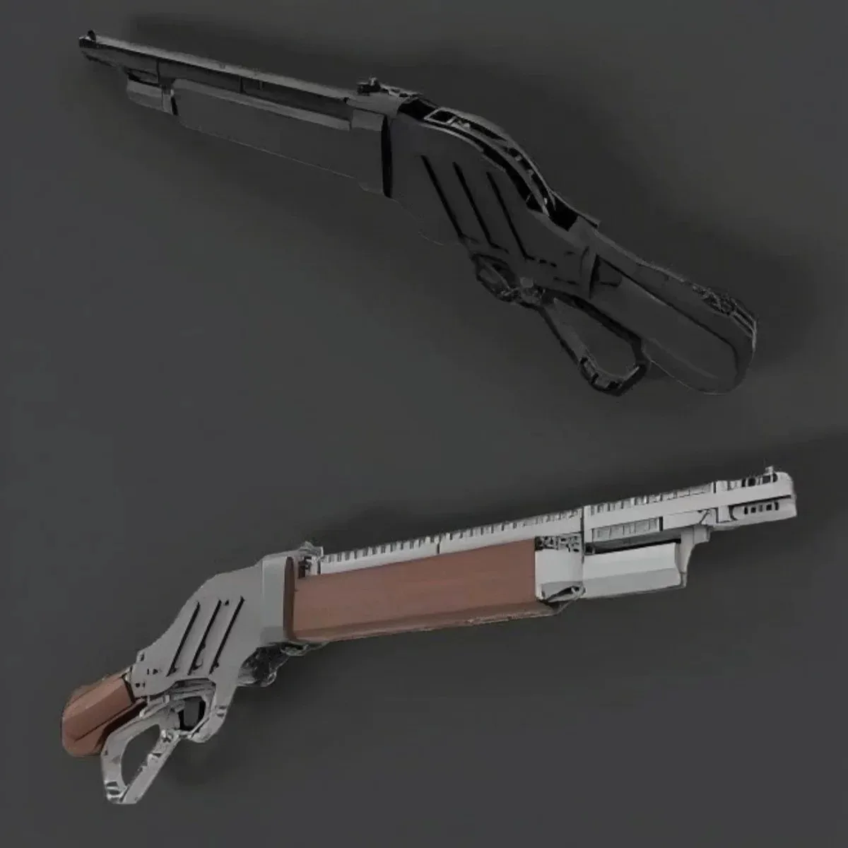 MOC Creative Desktop High Difficulty Gun Submachine Pistol Building Block Model Adult Puzzle Assembly Toy Birthday Gift Ornament