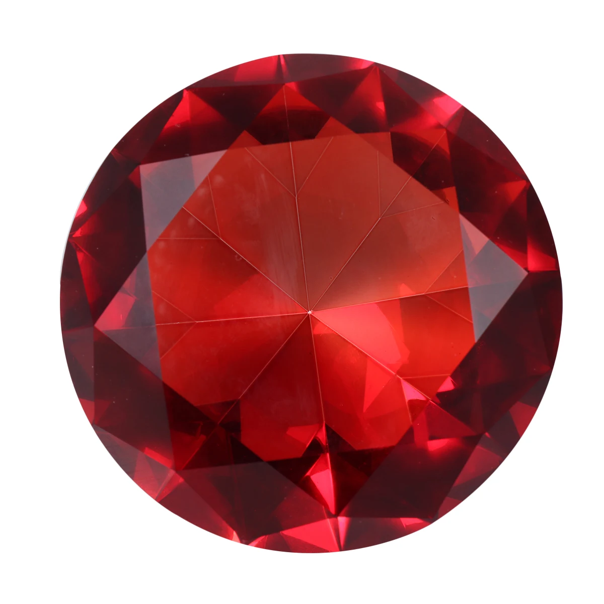 

Red Artificial Crystal Diamond Decoration 40mm Romantic Wedding Home Bridal Shower Faux Diamond Ornament Party Decor