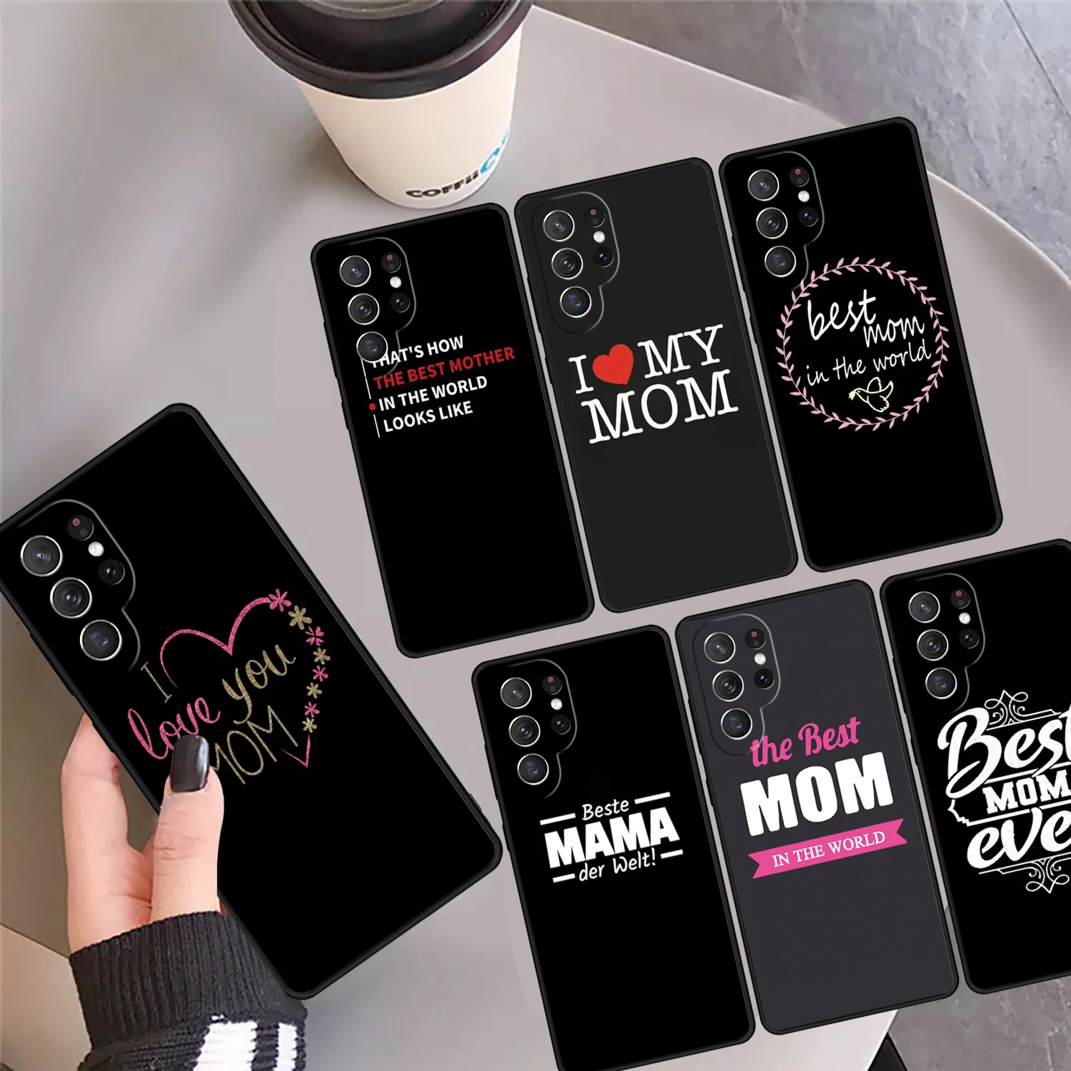 Best Mom In The World Phone Case Cover Coque For Samsung Galaxy S24 S25 Ultra S23 S22 Plus S21 FE S20 Note 10 20 Pro