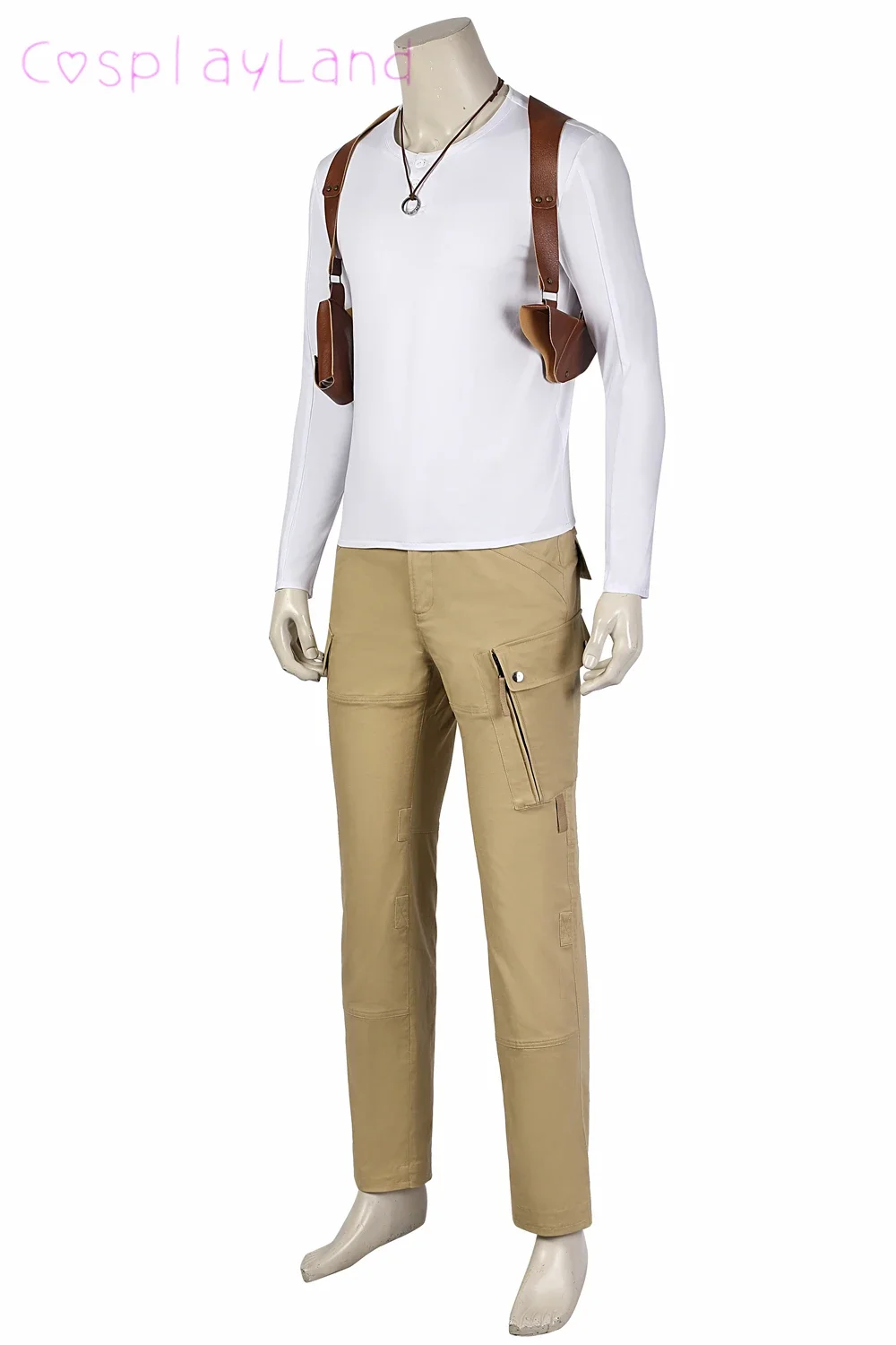 

Newest Halloween Carnival Uncharted Cosplay Nathan Drake Costume Fancy Uniform Adult Men Suit Custom Made Outfit Top Pants