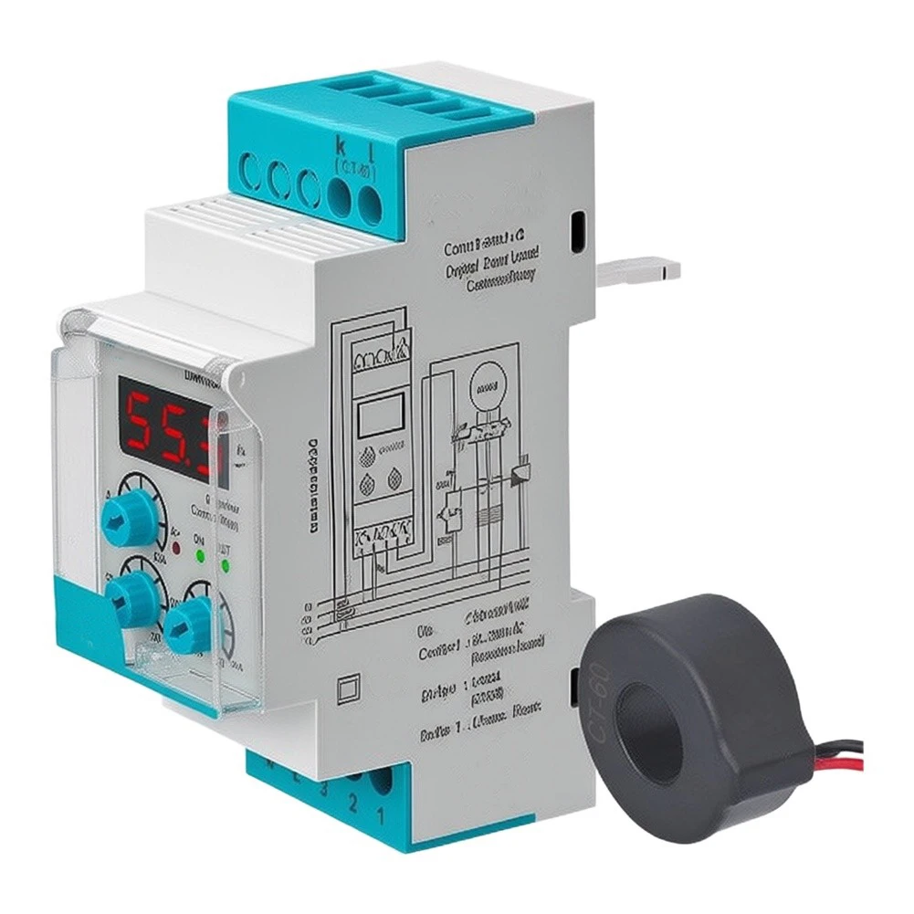 As Shown Overcurrent Protection Relay Overcurrent Protection Water Pump Protection AC220V Coil Voltage 1NO 1NC for contact Type