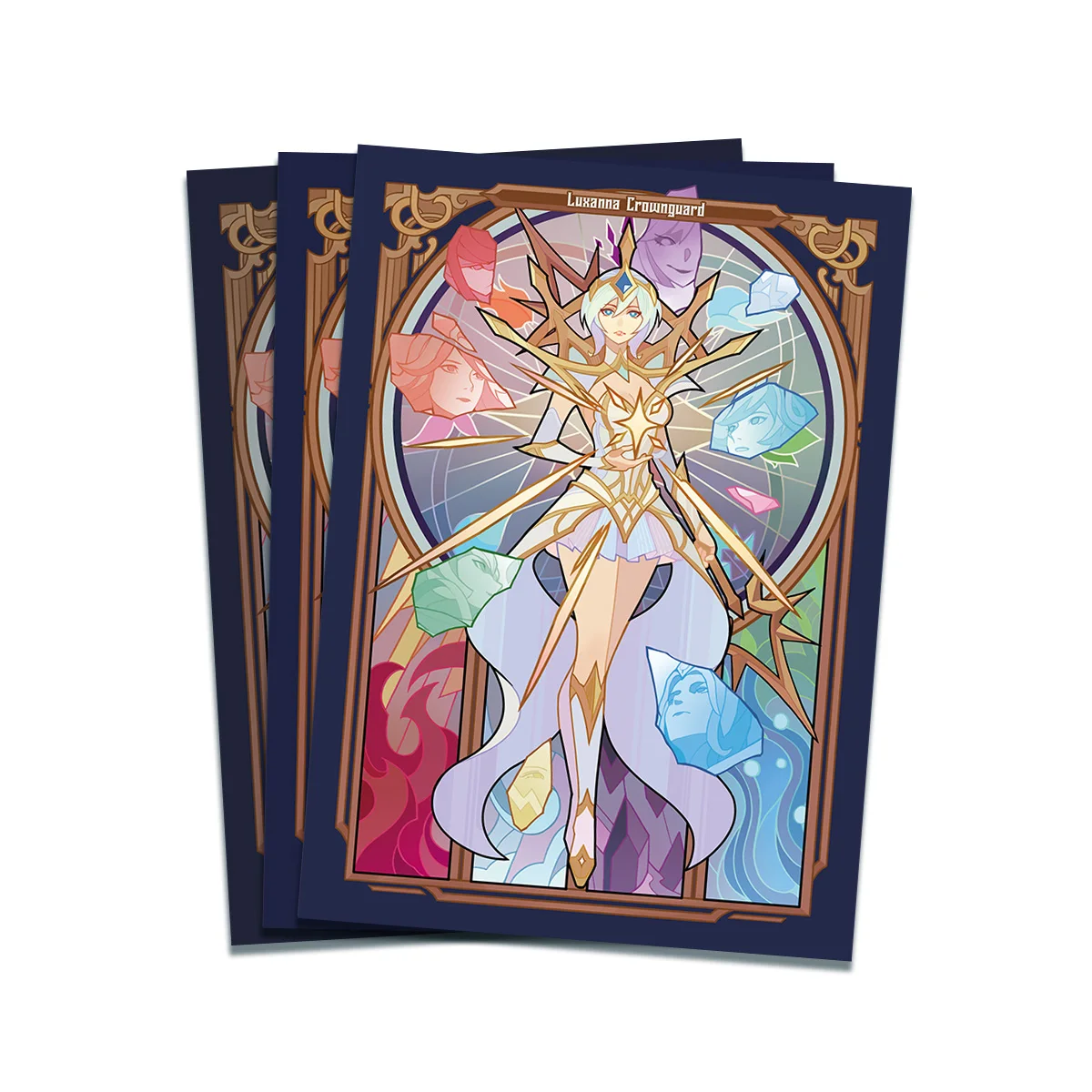 

66X92 мм 50 шт./компл. Diy Luxanna Crownguards рукава для карт цветная вспышка Ws Opcg Ptcg Tcg защитный чехол для карт аниме карты подарочные игрушки