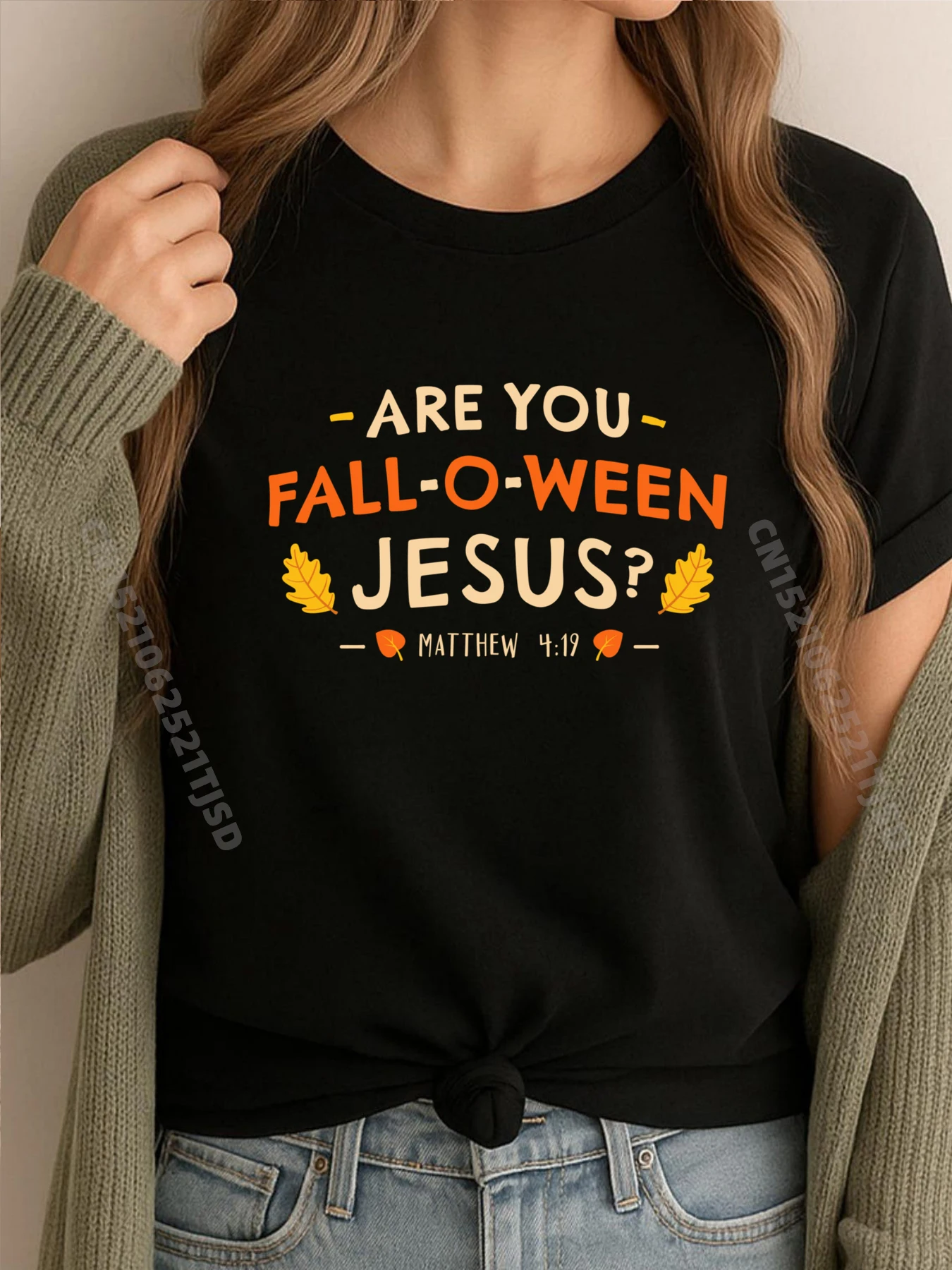 

Are You Fall O Ween Иисус Хэллоуин Мэтью христианские футболки для женщин осенние футболки с аниме нормальные