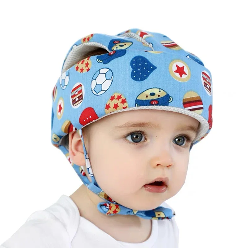 Infant Toddler Cap Baby Anti-collision Protective Hat  Kids Head Protection Hat for Walking Crawling  Baby Learns To Walk The Cr