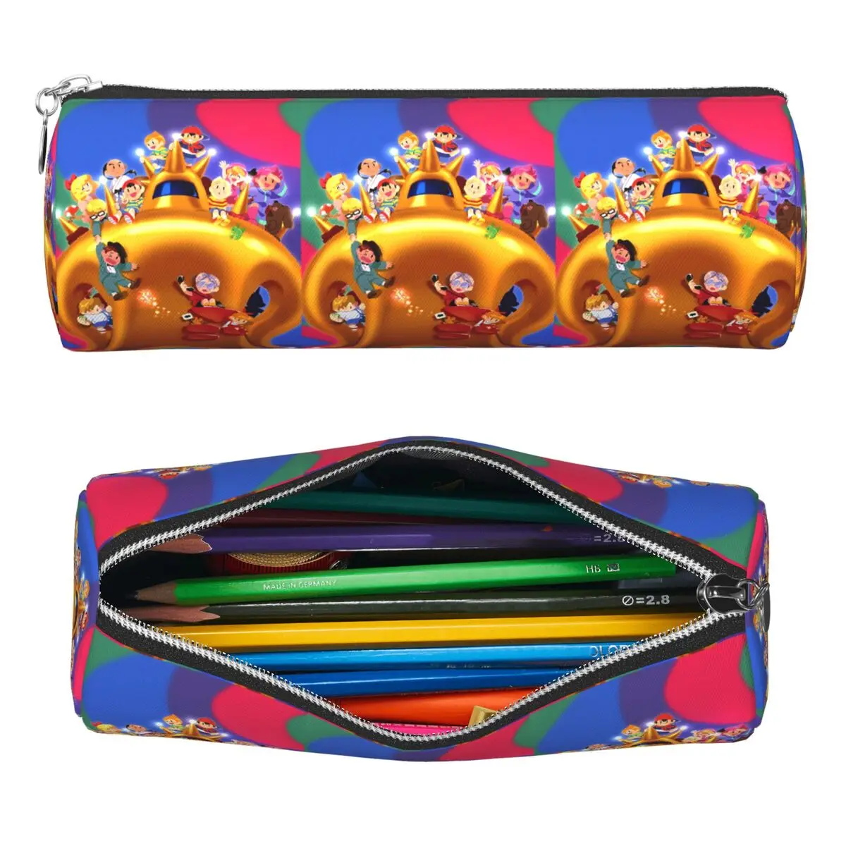 Earthbound Federmäppchen, Stifthalter, zylindrische Stiftbox, Bleistiftbeutel für Kindergeschenke
