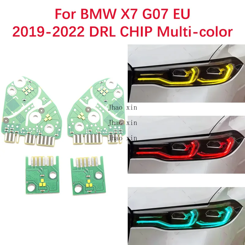 

63119466175 63119466176 For BMW X7 G07 Car Headlights DRL CHIP 2019-2022 EU Version Angel Eyes Lemon Yellow Ice Blue Red Ballast