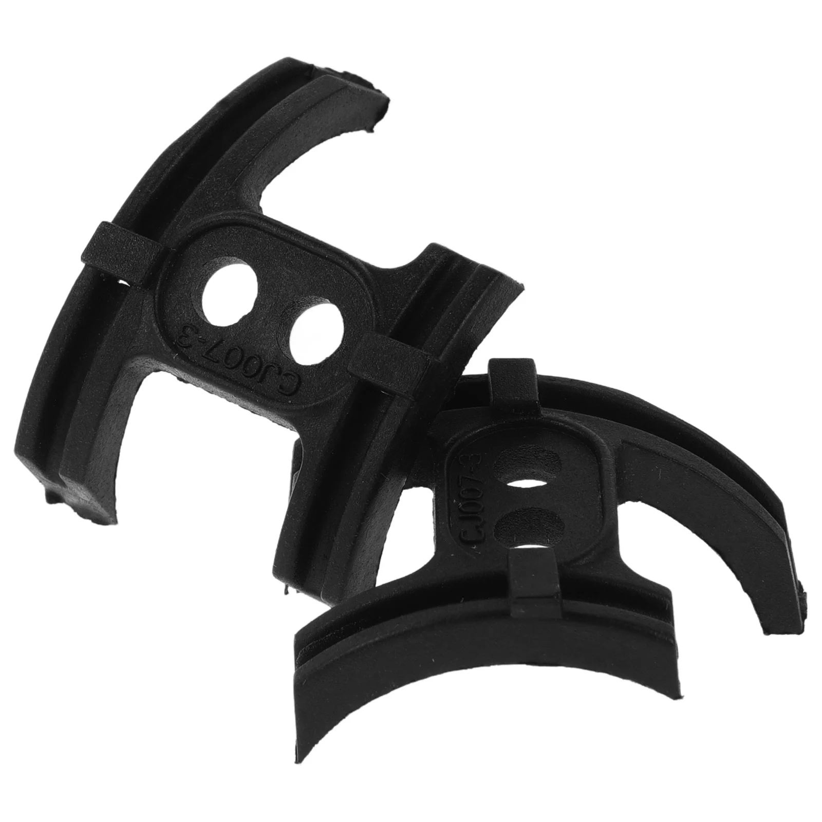 

2 шт., направляющая для кабеля рамы велосипеда, пластиковый антифрикционный нижний кронштейн для горных дорог, велосипеды с фиксированной передачей, дизайн с двумя отверстиями, велосипед