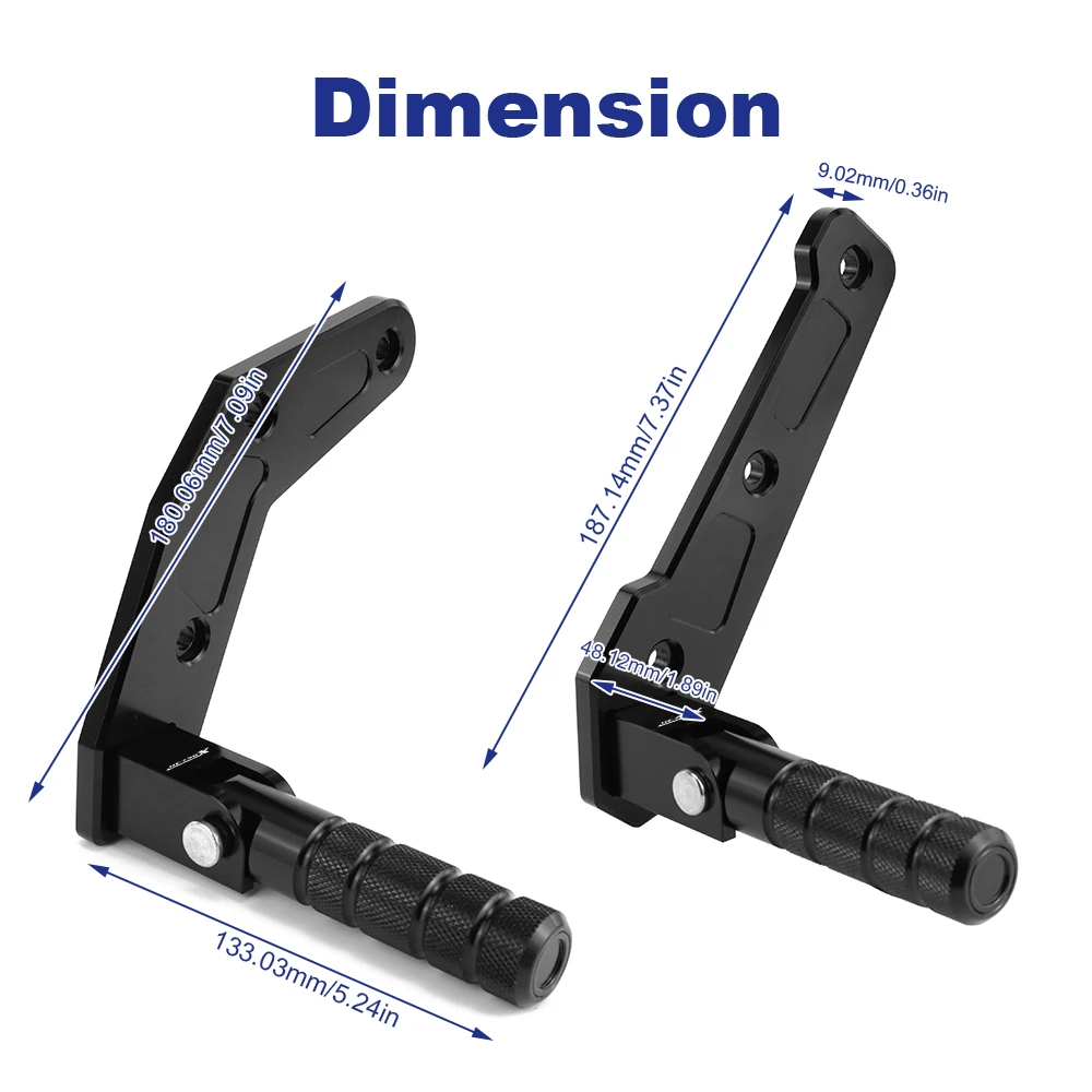 Motorcycle Rider Foot Pegs Footrest Kit Fit For NC750X / ABS NC750X DCT / ABS 2021 2022 2023-2026 Foldable Highway Peg Mounts 2