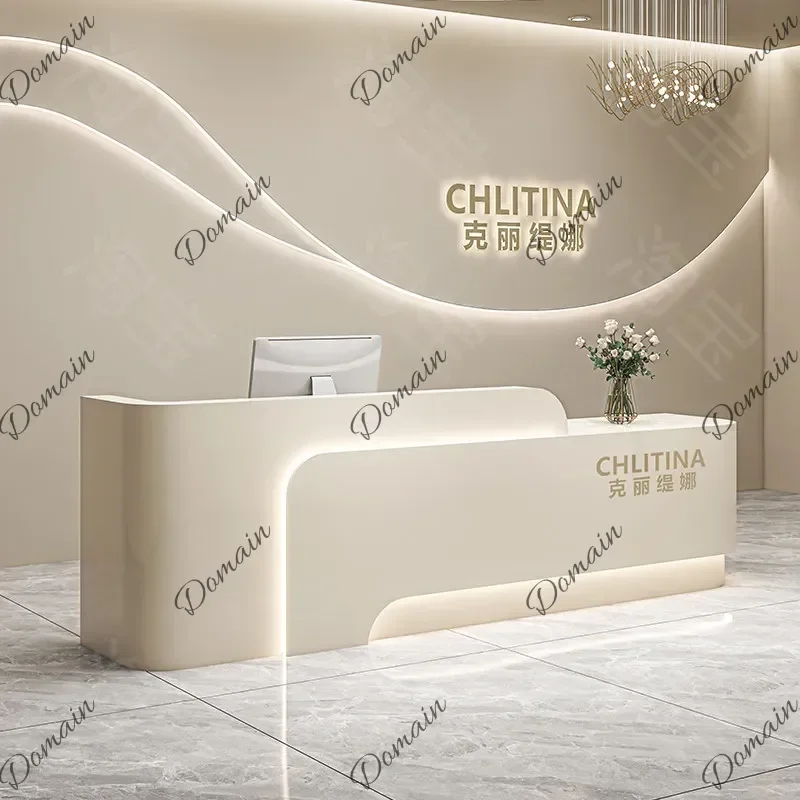 XX Room Decor Beauty Reception Desks Professional Vintage Simple Universal Safe Reception Desks Modern Mostrador Unique Furnitur