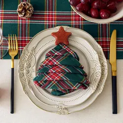 6/12/24pcs 40x40cm Tablecloth Napkins, Durable Polyester Thickened Pads, Reusable Kitchen, Dining Napkins Cloth