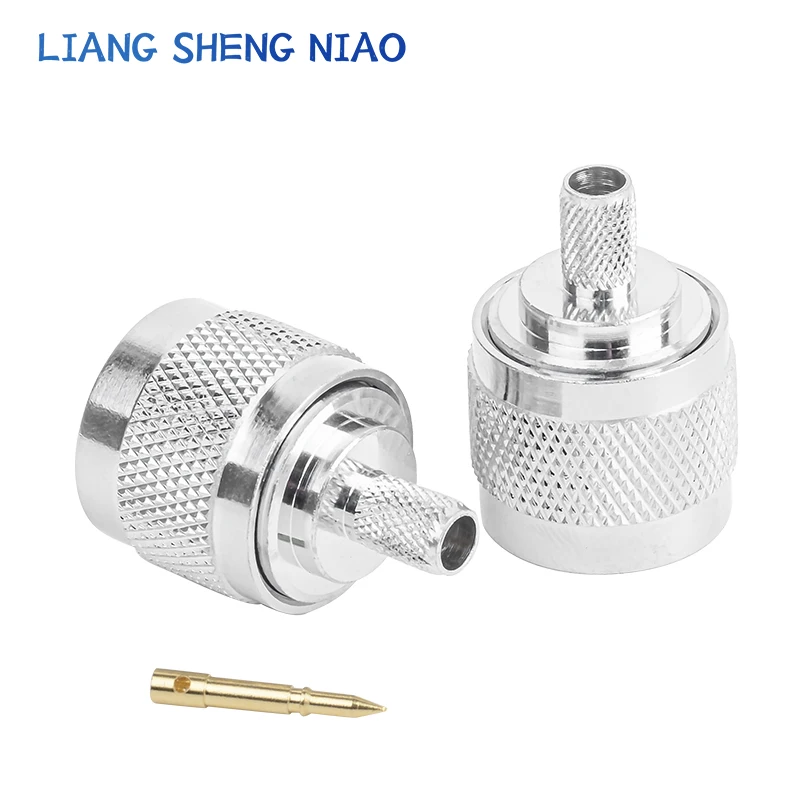 Conector RF L16-J-5 N-C-J-5 N cabeça macho crimpagem 50-5/LMR300 e outros cabos
