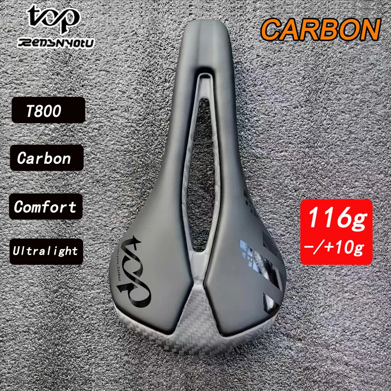 

116g Ultralight Full Carbon Fiber Bicycle Saddle Road MTB Bike Carbon Saddle Seat Matte bike cushion 244*141mm cycling parts