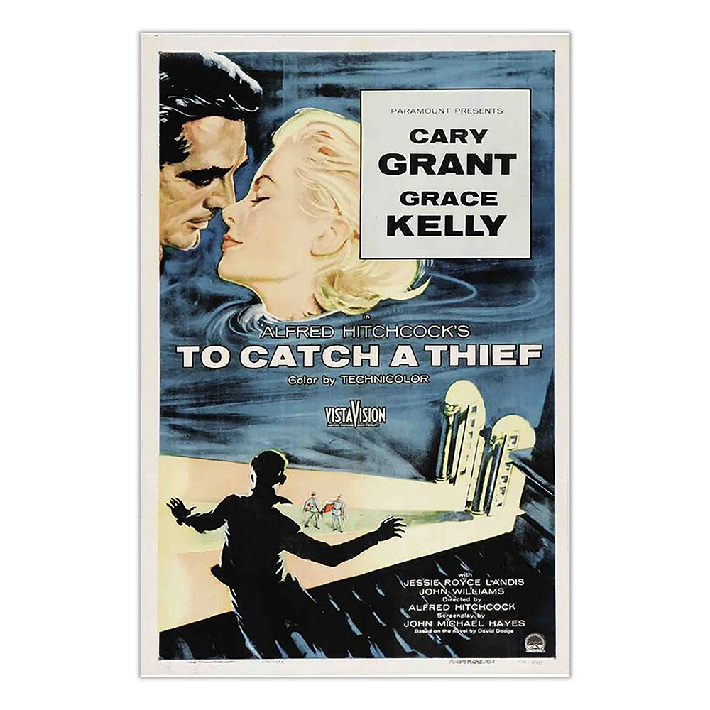 V2845 To Catch a Thief Vintage Classic Movie Wall Silk Cloth HD Poster Art Home Decoration Gift