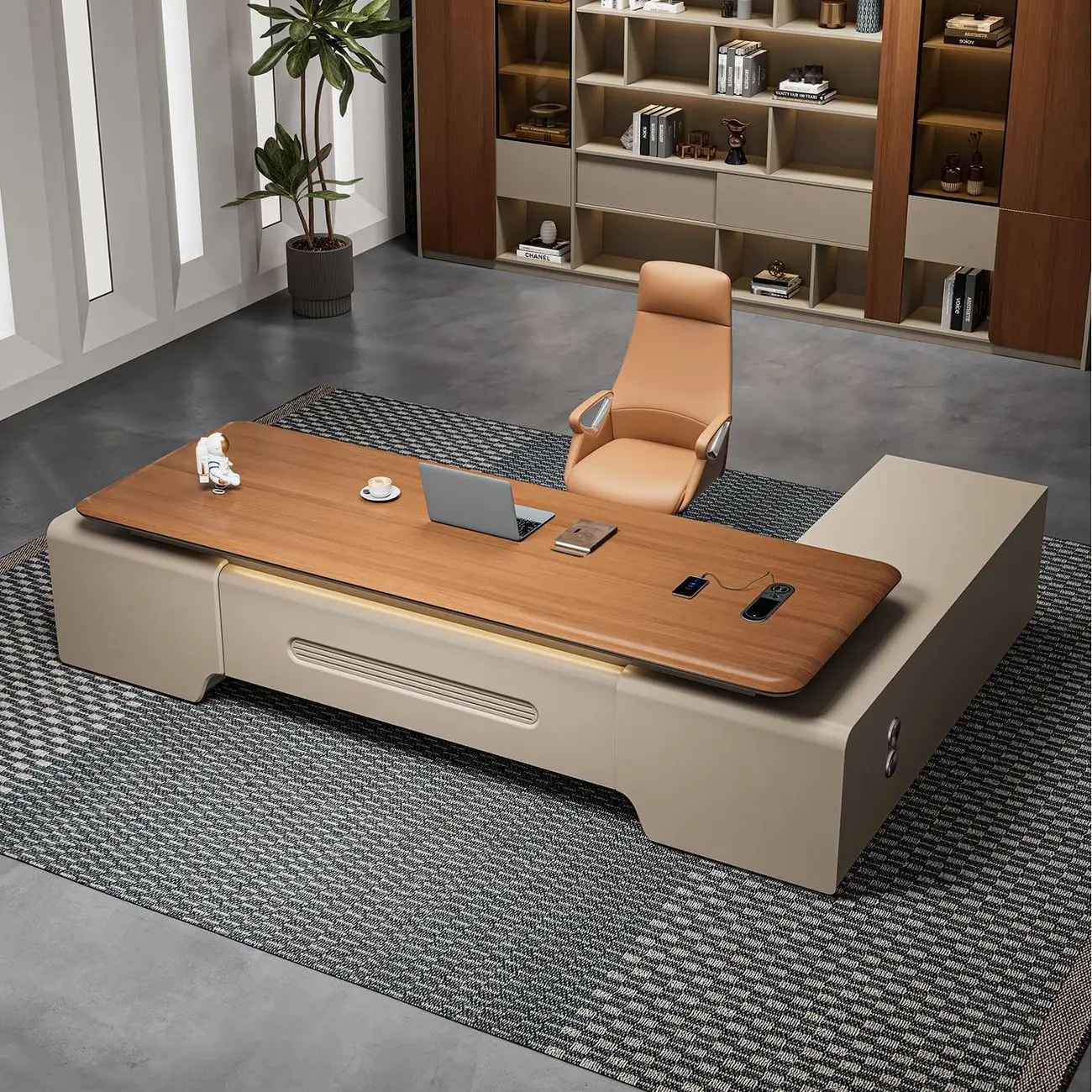 Blister desktop boss desk light luxury high sense chairperson's office large desk manager desk office furniture