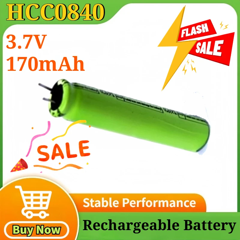 5-50PCS HCC0840 3.7V 170mAh Replaceable for OS3 Dash Cam Replacement Capacitor High Power Cylindrical Lithium Battery