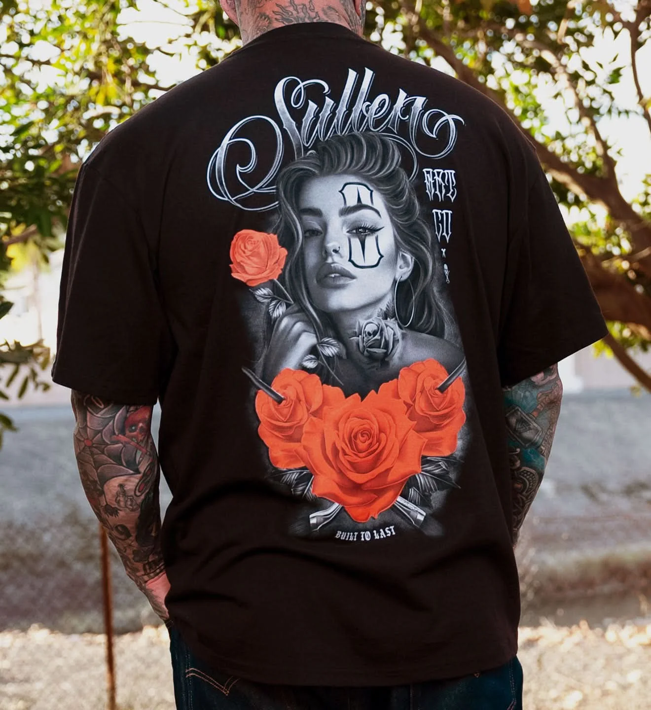 Desires Standard Tattoo Art Street Trend Fashion Casual T-Shirt Men's and Women's Luxury Brand Top