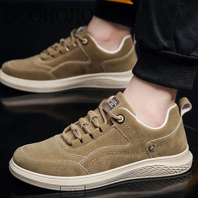 Fashion Male Flats Brand Men Designer Shoes Waterproof Sneakers Men Luxury Shoes Solid Lace-up Men Casual Shoes Trend Daily