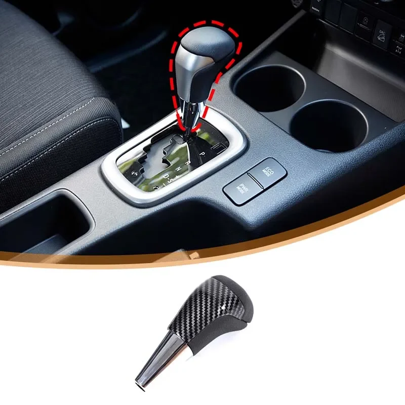 

For Toyota Hilux Prado Fortuner Tacoma 2016-2022 ABS carbon fiber car gear head decorative cover car interior replacement parts