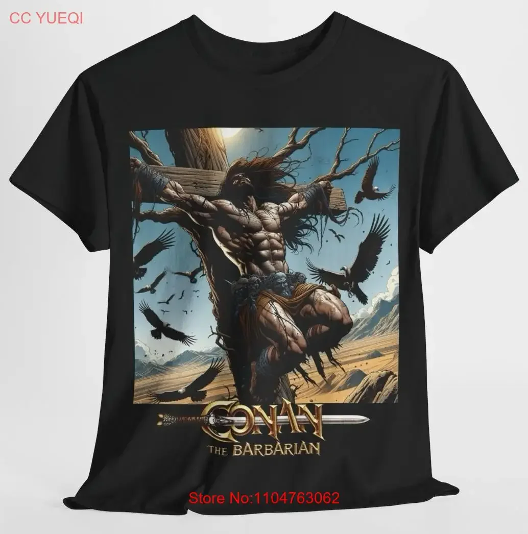 Футболка Conan The Barbarian Tree Of Woe Fantasy Art Ретро Новый винтажный стираный удобный стильный дышащий слегка универсальный
