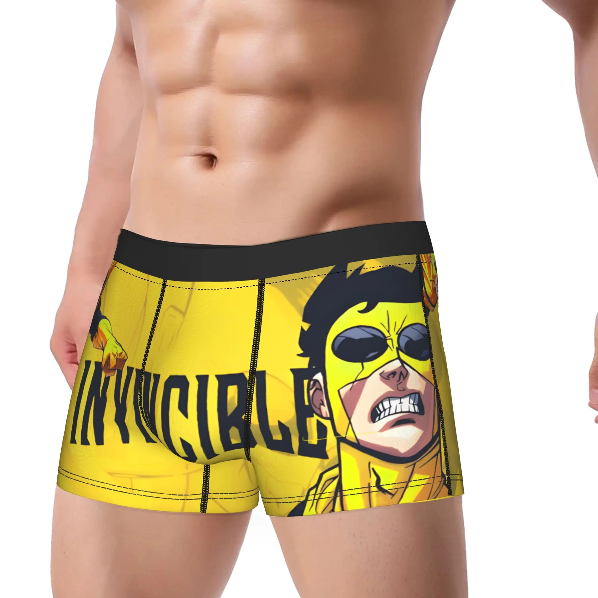 1piece Alien Hero I-Invincible Comic Underpants Breathbale Panties Man Underwear Print Shorts