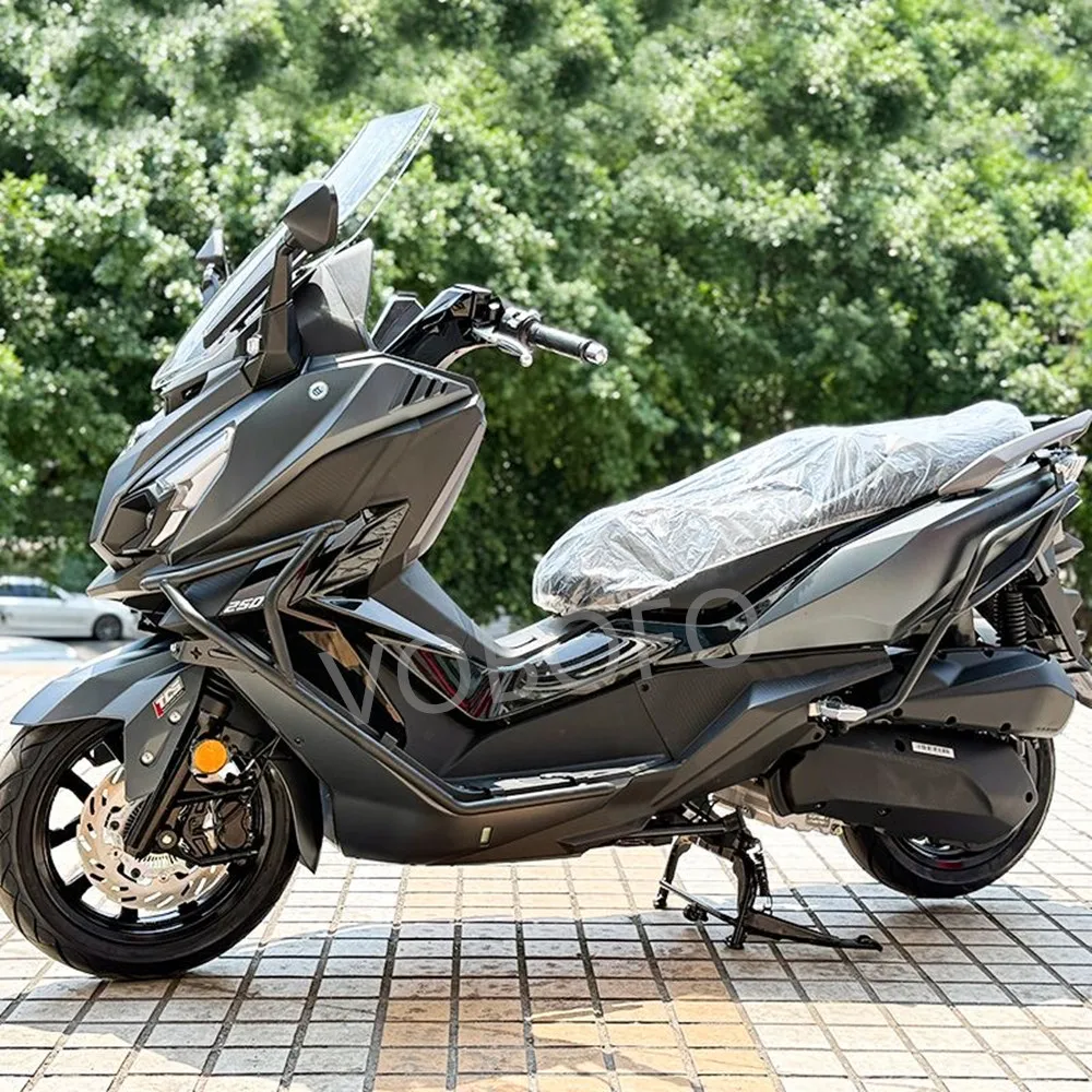 ل SYM Cruisym 250 دراجة نارية المصد الأمامي والخلفي حماية سميكة الجسم مكافحة قطرة بار تعديل الملحقات Cruisym250 #5