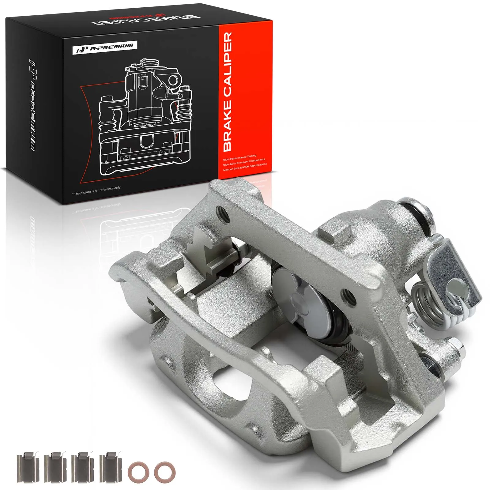 A-Premium Rear Left Brake Caliper with Bracket for Ford Explorer 2011-2019 Taurus 2013-2019 Flex 2010-2014 Lincoln MKT 2010-2014