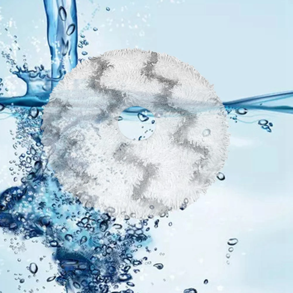N98R 4 ชิ้นล้างทําความสะอาดได้ Mop ผ้าสําหรับ Xiaomi Roidmi EVA Self-Cleaning Emptying เครื่องดูดฝุ่นหุ่นยนต์ SDJ06RM เปลี่ยน Mop ผ้า