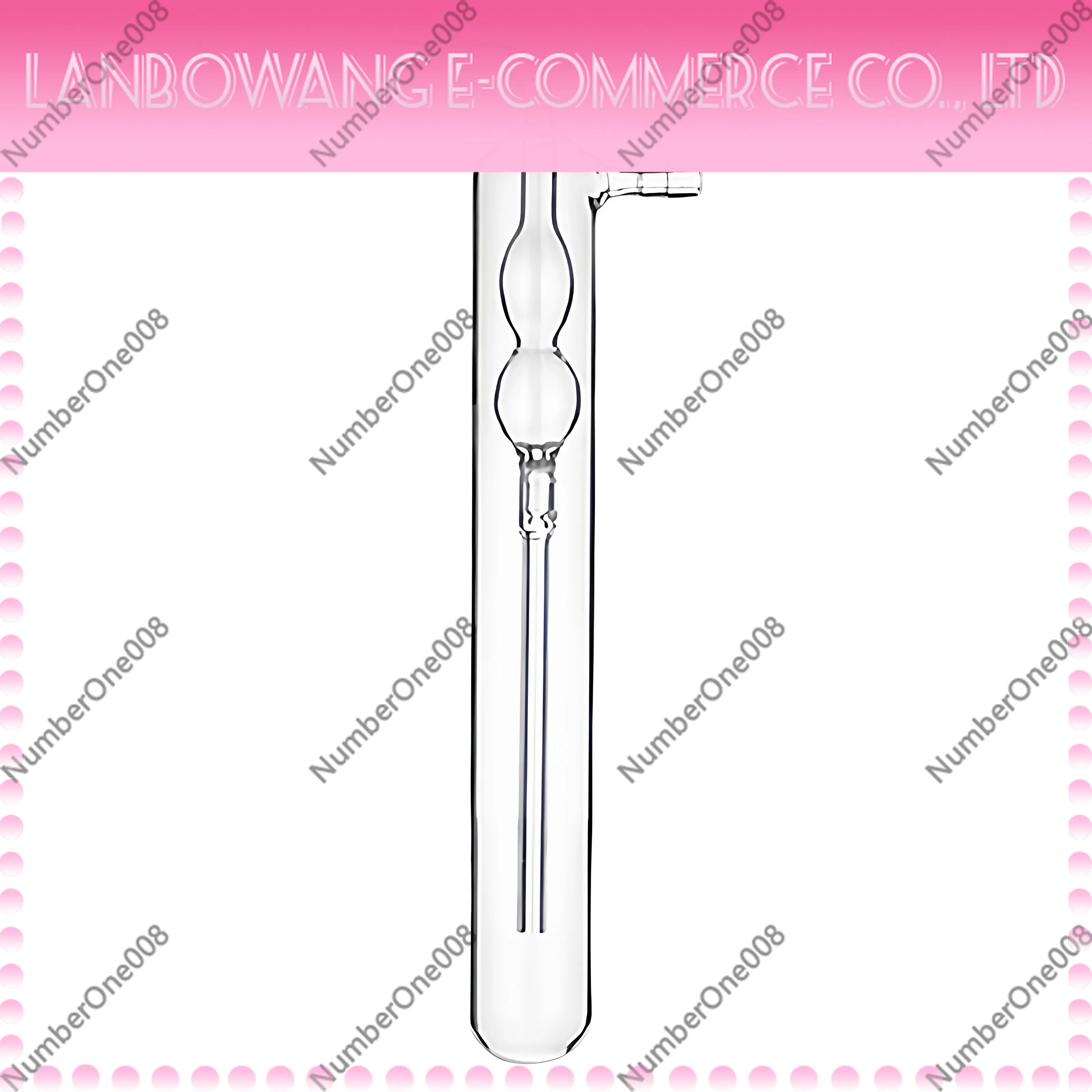 Straight Spherical Anti Suction Bubbler, Glass Cold Trap for Chemical Lab, Vacuum Filtration Apparatus Laboratory