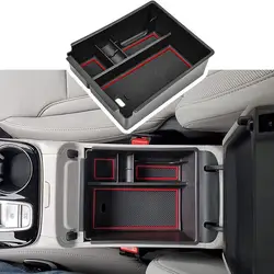 Center Console Organizer Tray for Hyundai Tucson 2022 Car Central Armrest ABS Secondary Storage Box Car Accessories