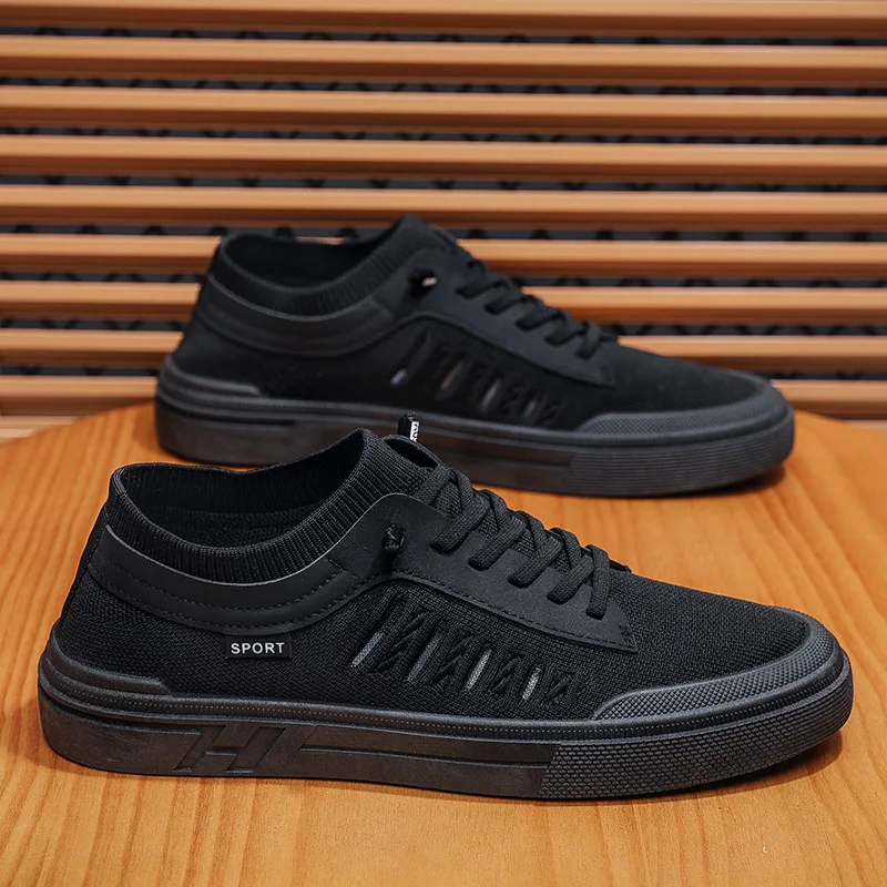 New Summer Men's Breathable Mesh Canvas Sneakers Lightweight Comfortable Casual Sports Shoes for Walking/Gym Trendy & Non-Slip