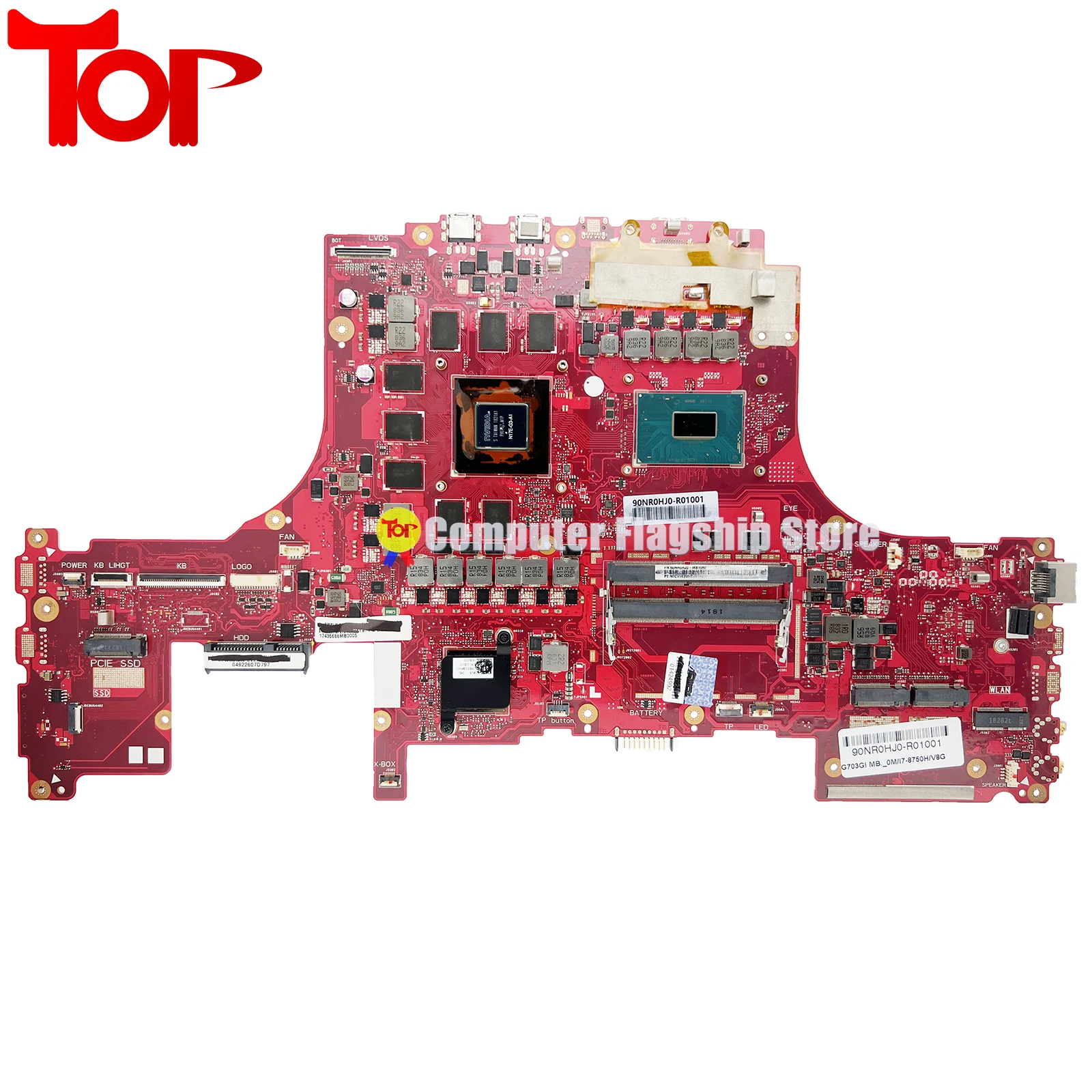 KEFU G703G Laptop Motherboard For ASUS ROG G703GI I7-8750H I9-8950H GTX1080/8G Mainboard 100% Working Test