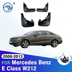 Set Molded Mud Flaps For Mercedes Benz E Class E-Class W212 2008-2013 Mudflaps Splash Guards Front Rear Mudguards 2009 2010 2011