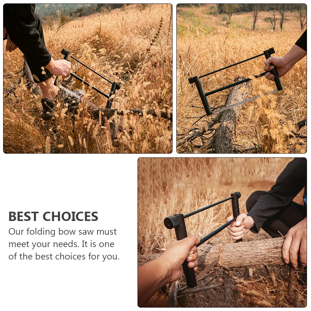 منشار قوس مدمج قابل للطي خفيف الوزن من سبائك الألومنيوم قابل للطي للتخييم في الهواء الطلق قوس صيد متعدد الأغراض للخشب #5