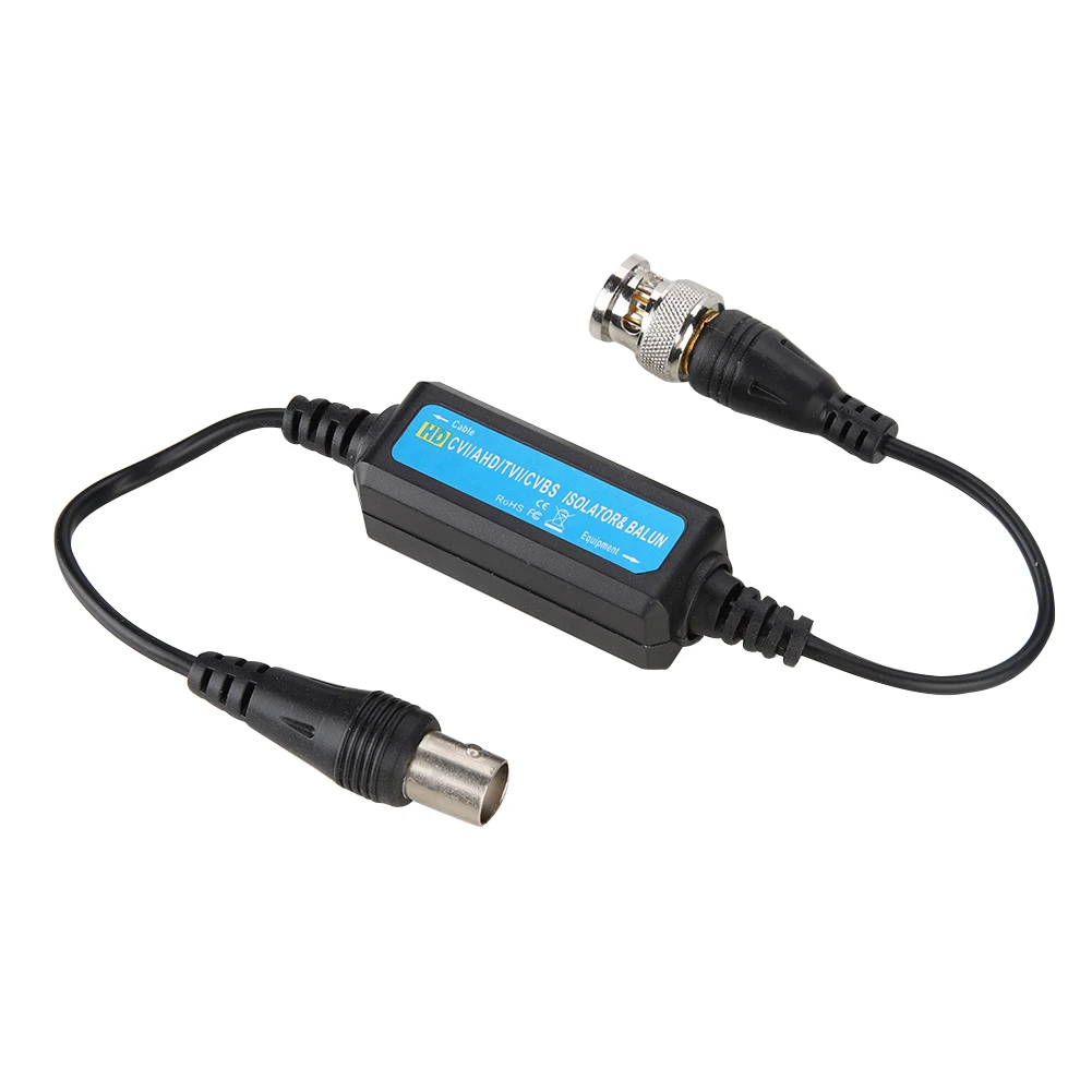 

ZK40 HD-TVI/CVI/AHd CVBS Изолятор контура заземления Видеобалун Коаксиальный BNC «папа-мама» для камеры