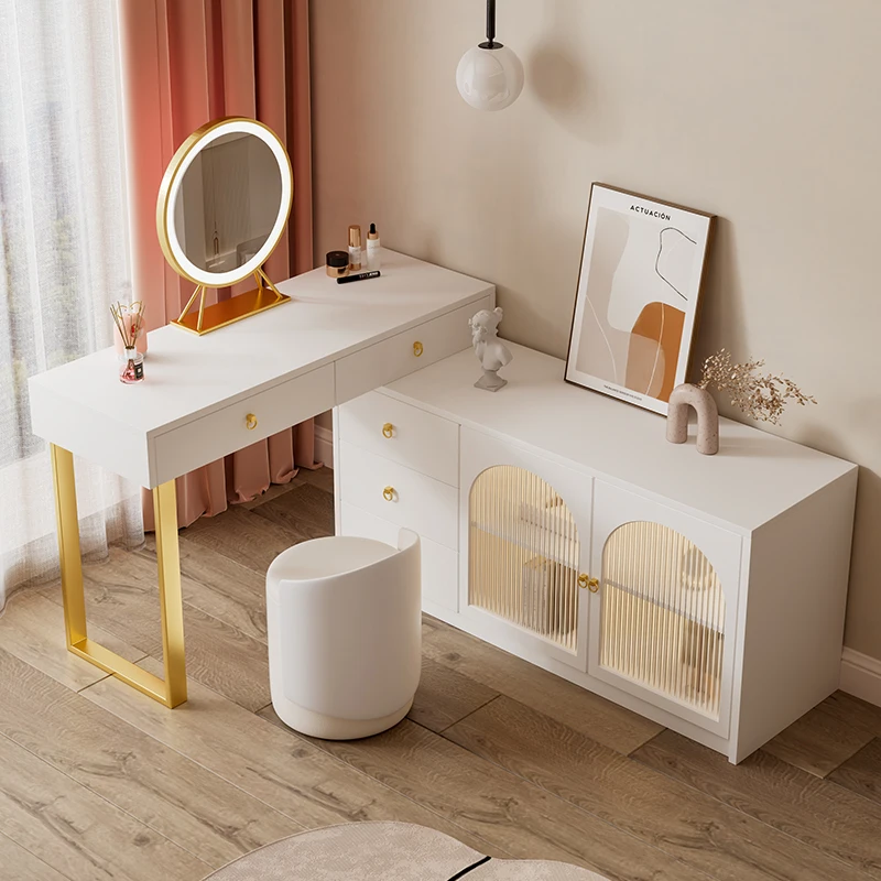 

Woman Bedroom Dressing Table Drawer White Modern Dressing Table Luxury Nordic Storage Tocador Maquillaje Household Products