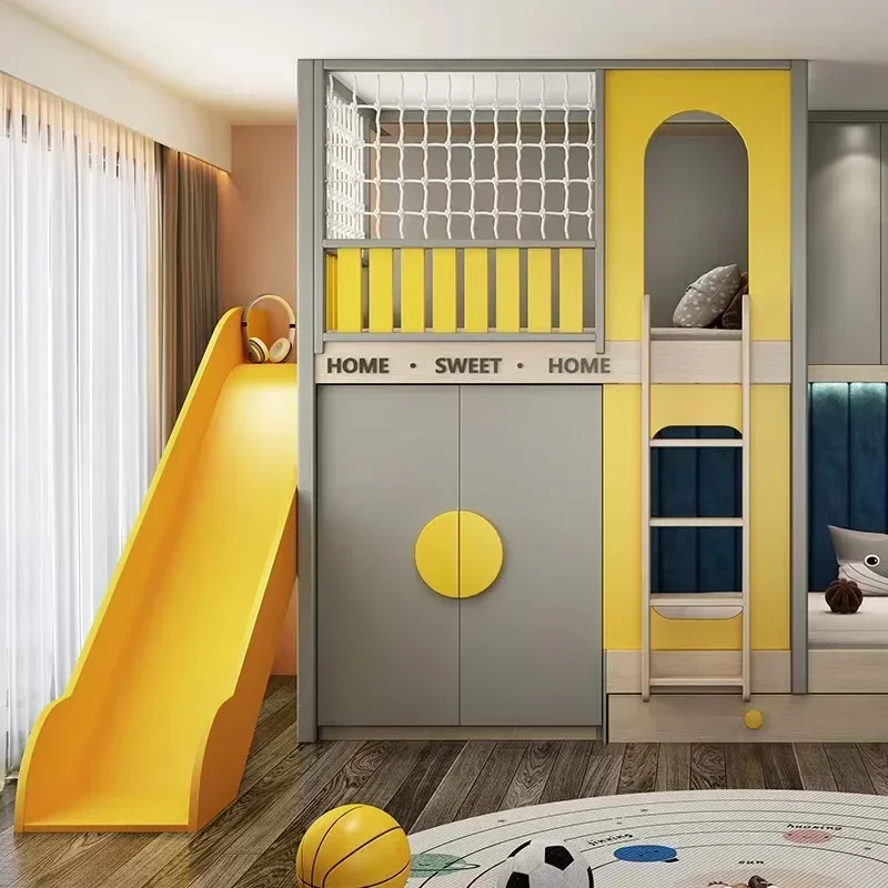 

Брендовая детская комната, весь дом, индивидуальные блокирующие кровати вверх и вниз, высокие и низкие кровати с комбинированной горкой для гардероба