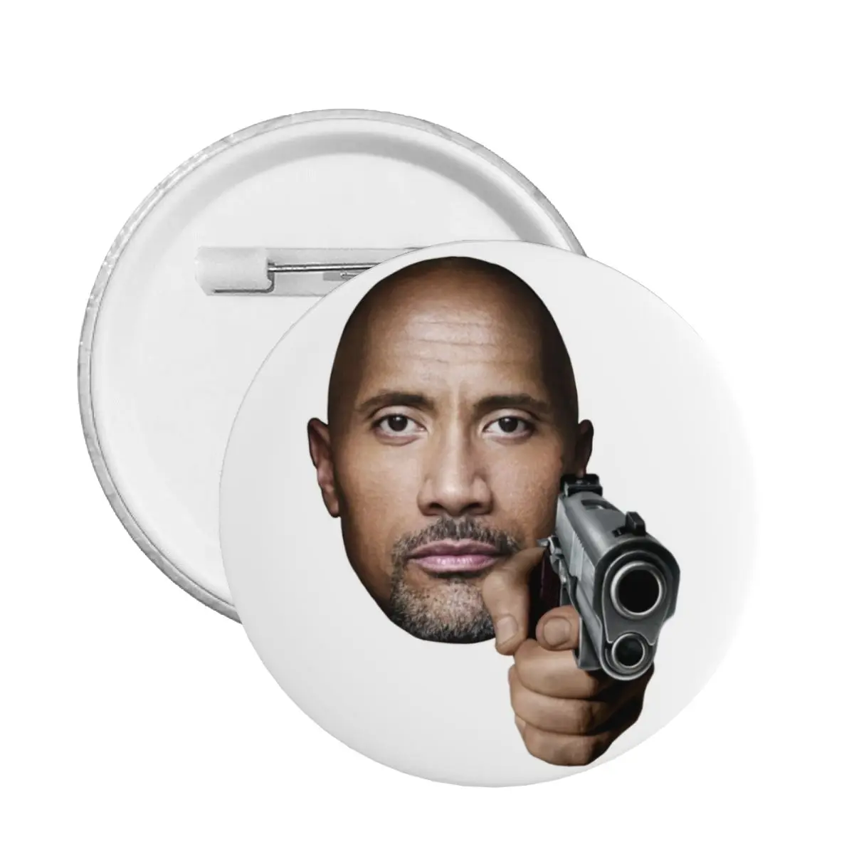 Dwayne The Rock Johnson Meme Soft Button Pin Custom Creative Pinback Badge Brooch Lovers Gift