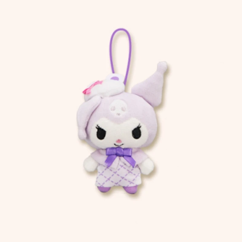 Originele Furyu Sanrio Pluche Beer Bowler Pop Hoed Melodie Kuromi Cinnamoroll Pompom Purin Pochacco Tas Hanger Anime Sleutelhanger Speelgoed