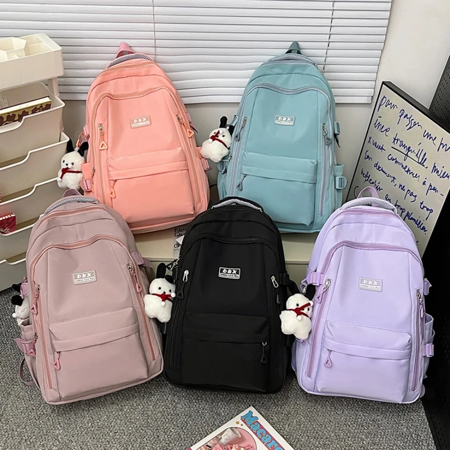 Hot Sale New Female Fashion Lady High Capacity College Backpack Trendy Girls Laptop School Bags Cute Girl Travel Book Bag