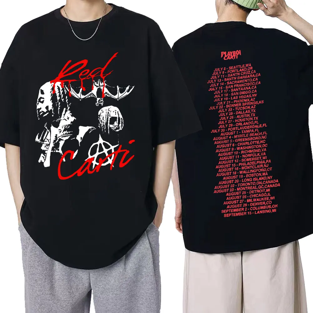 Playboi Carti Music Album Whole Lotta Red Print T-shirt Men's