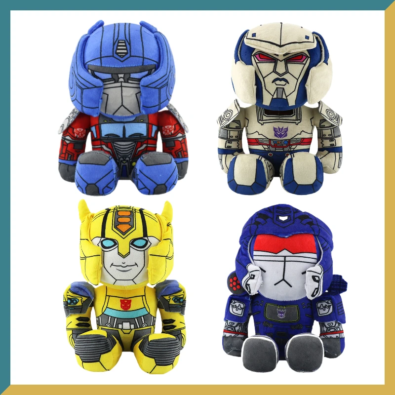 Animation Film Transformation Optimus Primes Pulted Bumblebee Megatron Stuffed Toy Robot Peripheral Doll Decorations Doll Gifts