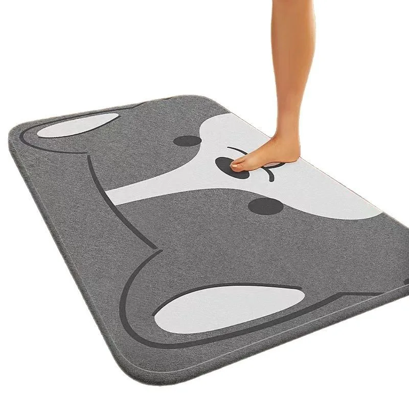 Bathroom Instant Water-absorbing Mat, Anti-slip and Quick-drying Toilet Floor Mat, Door Mat, Household Carpet