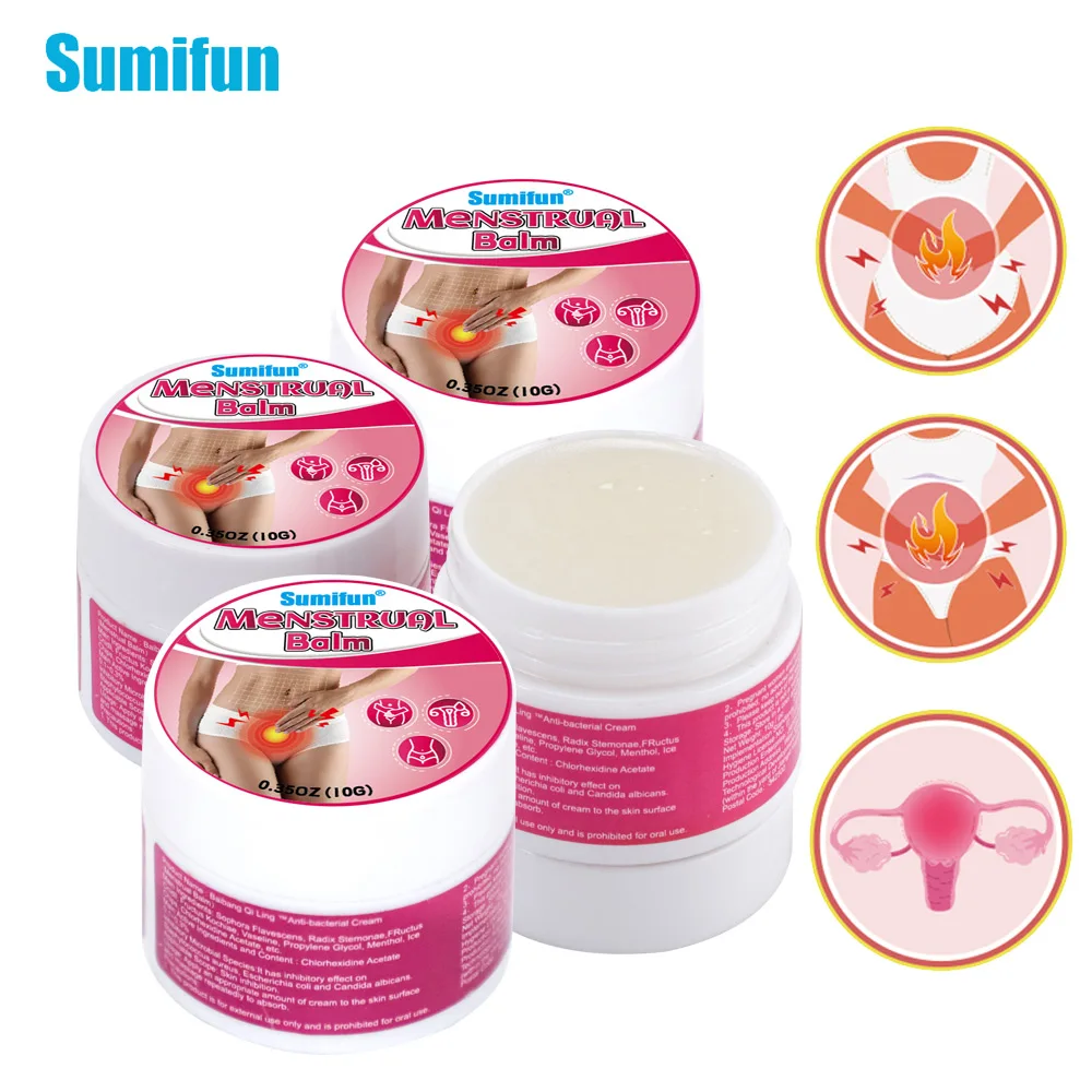 

1/2/4pcs Menstrual Cramps Cream Lady Period Dysmenorrhea Uterine Ache Massage Ointment Warm Palace Chinese Medicine Plaster 10g