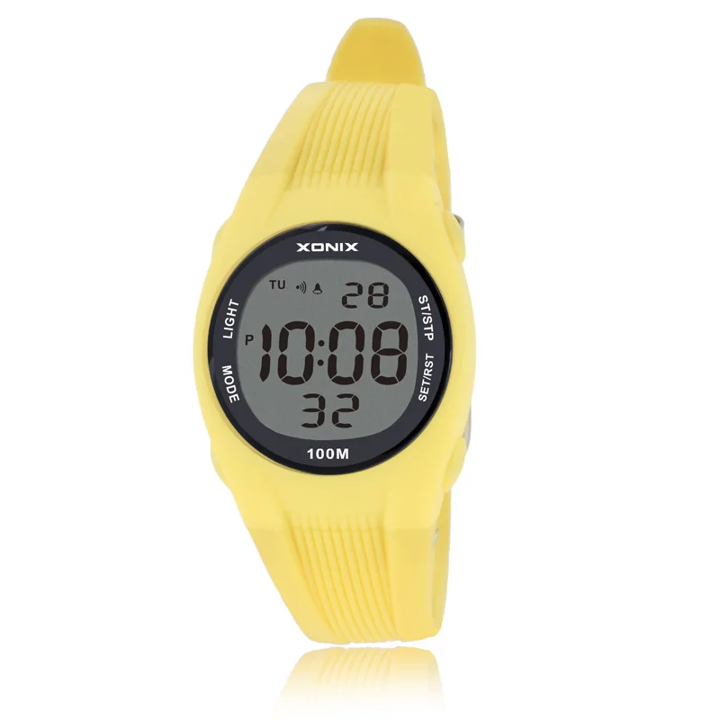 2024 New Fashion Luminous Digital Wristwatch Waterproof 100m Female Students Ladies Personality Sports Trend Electronic Watch EC