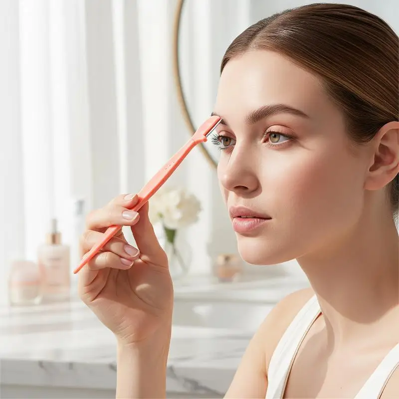 10Pcs Disposable Microblading Eyebrow Trimmer Safe High Quality Eyebrow Knife Durable Makeup Tools for Eyebrow Grooming