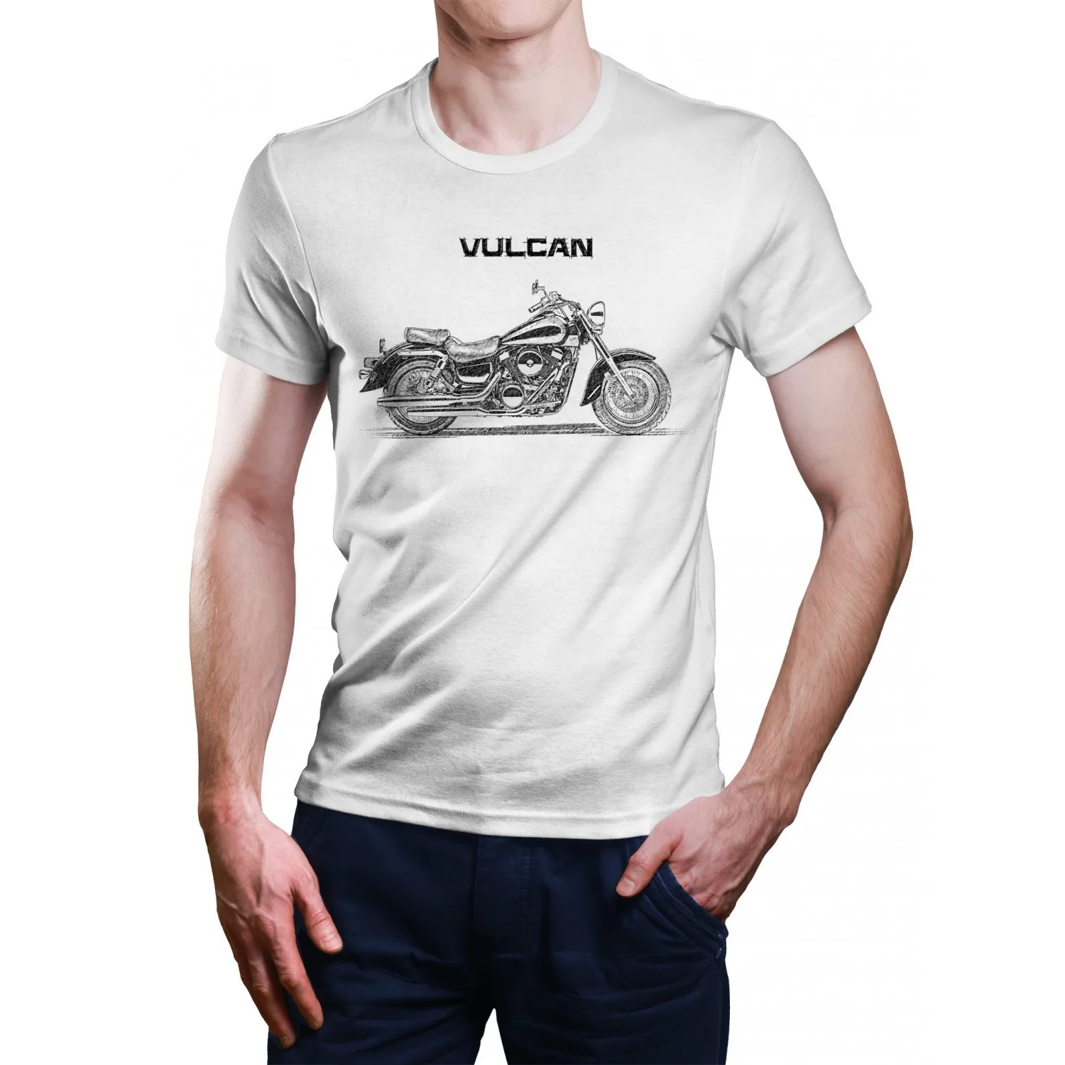 Hot Sale VN Classic 1500 Motorcycle Motorcyclist Gifts T Shirt New 100% Cotton Short Sleeve O-Neck T-shirt Casual Mens Top