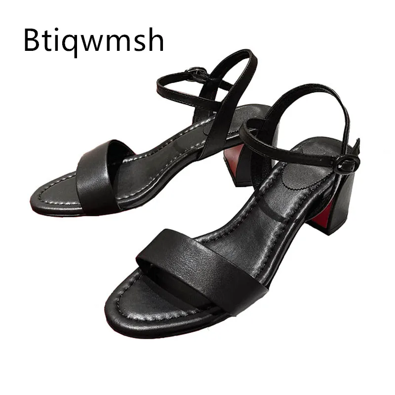 

Черные кожаные сандалии-гладиаторы, женские туфли на высоком каблуке с открытым носком и ремешком на щиколотке, женская пикантная обувь для вечеринок