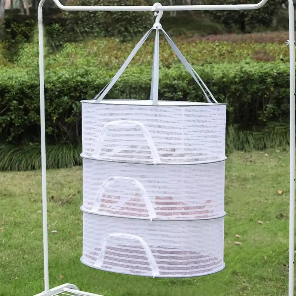 

1/2/3 Layer Drying Fishing Net Foldable Portable Mesh Clothes Hanging Dryer Durable Quick Drying Clothes Hanging Dryer Balcony