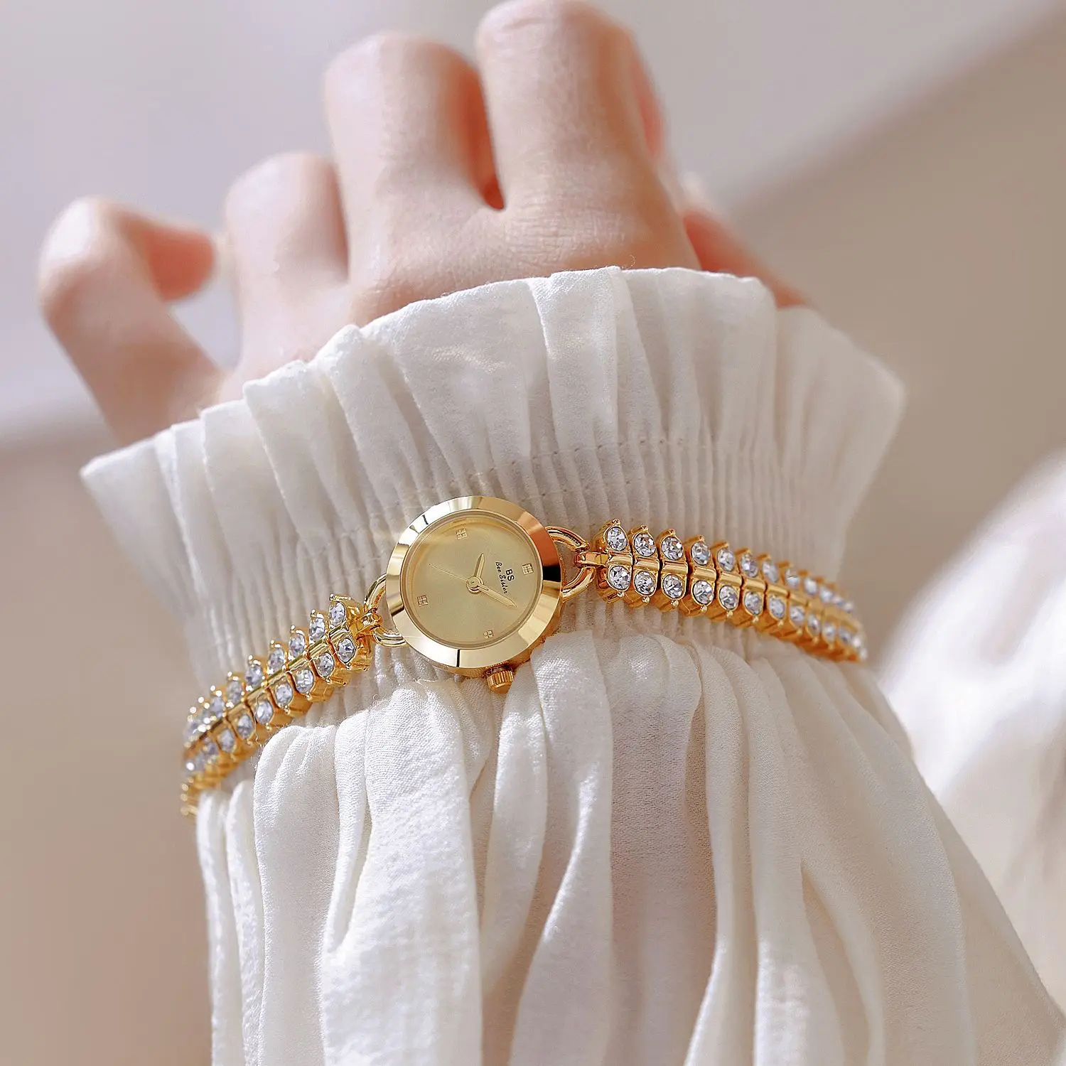 Брендовые женские часы «Пчела сестра», роскошные браслеты, кварцевые высококачественные нежные золотые наручные часы с бриллиантами для женщин, подарок для девочек
